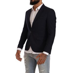 Domenico Tagliente Black Single Breasted One Button Suit Men's Jacket